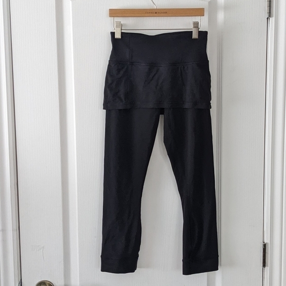 LULULEMON A Go Go Crop pants Black size 2 W6A22S @R - Picture 6 of 8